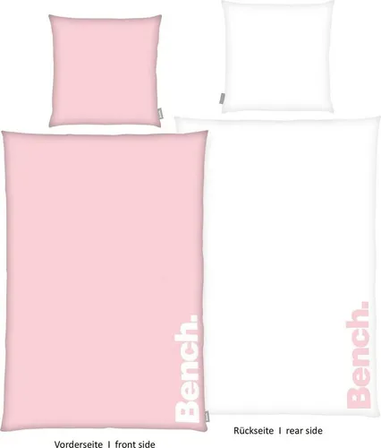Wendebettwäsche Bench - 135x200 oder 155x220 cm, moderne Baumwollbettwäsche - Bettwäsche-Sets aus 100% Renforcé-Baumwolle, zertifiziert nach MADE IN GREEN, sorgt für ein angenehmes Schlafklima und ist bei 60°C waschbar.