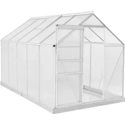 Aluminium Gewächshaus Treibhaus 370x190x195 cm inkl. Fundament
