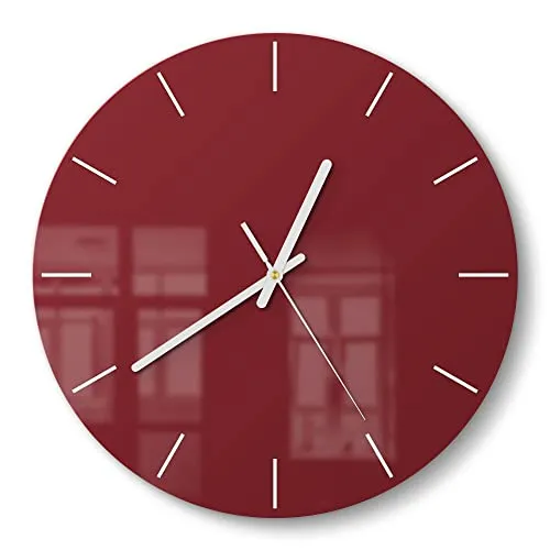 DEQORI Glasuhr in rot von DEQORI