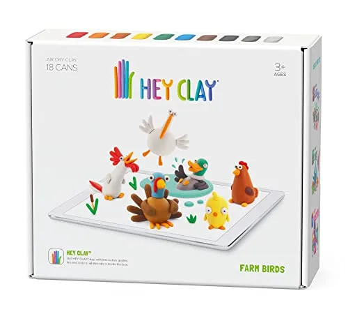 Hey Clay PLASTMASSE - Vogel MIT Farbe