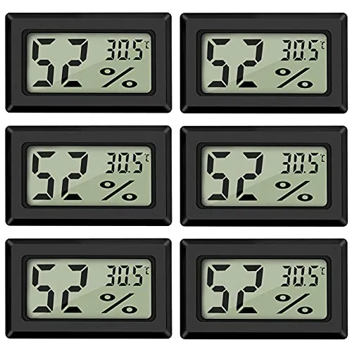 Thlevel Mini Digital Thermometer Temperatur Luftfeuchtigkeitmessgerät Hygrometer für Gewächshaus Wohnzimmer