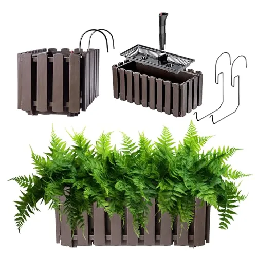 KADAX Blumenkasten 40cm in Braun, Landhausstil