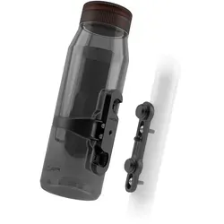 Fidlock TWIST 700ml + Bike Base - Schwarz Transparent - Trinkflasche für Radfahrer, 700 ml Fassungsvermögen, geschmacksneutral und mit sicherer magnet-mechanischer Halterung für jeden Lifestyle.