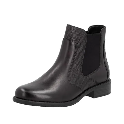 Remonte Damen D0F70 Chelsea-Stiefel, Braun, 39 EU - Wanderschuhe aus echtem Leder mit herausnehmbarer Einlegesohle und extra weichem Fußbett für höchsten Komfort bei jedem Schritt.