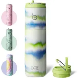 Trinkflasche Edelstahl 750ml Isoliert Auslaufsicher BPAfrei Mehrfarbig