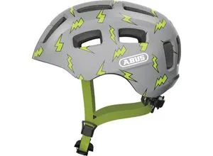 Abus Youn-I 2.0 Kinder-Helm grey flash M (52-57 cm) - Fahrradhelme für Kinder, mit innovativer Sicherheitstechnologie und stylischem Design für optimalen Schutz beim Radfahren.