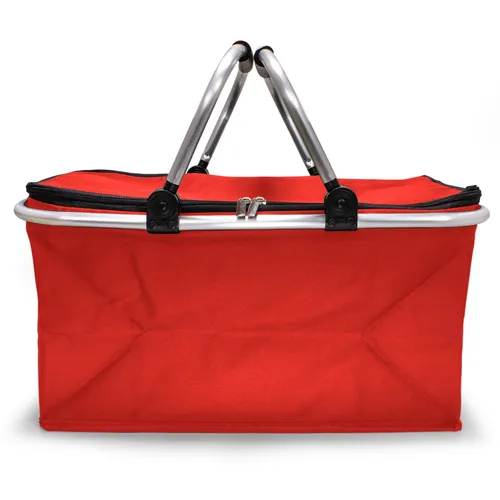 e-Best Einkaufskorb mit Tragegriffen Rot, B Ware