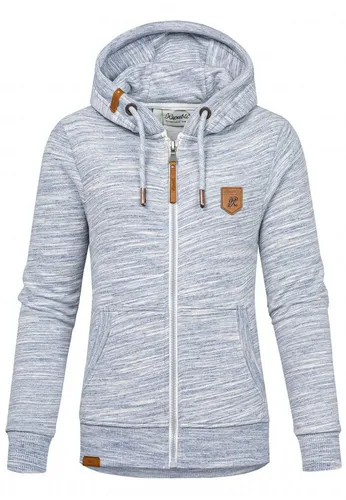 REPUBLIX Sweatjacke FREYA Damen Hoodie Zipper Jacke blau 3XL - Bequeme Sweatjacke mit Zipper in Größe 3XL. Aus hochwertiger Baumwoll-Mischung für einen angenehmen Tragekomfort und lässigen Look.