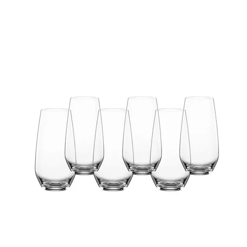 Spiegelau Authentis Casual Summerdrinks 6er Set Cocktailglas - Hochwertiges 6er Set Longdrinkgläser aus Kristallglas, perfekt für erfrischende Sommerdrinks und stilvolle Anlässe.