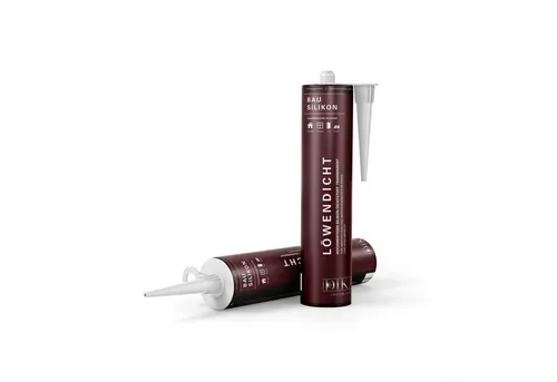 Dikara Silikon Löwendicht 310 ml - Transparent - Dicht- & Spachtelmassen: Hochwertiges, wasserfestes und UV-beständiges Bausilikon für zuverlässige Abdichtungen im Innen- und Außenbereich.