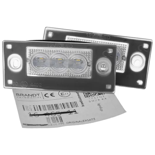 BRANDT LED Kennzeichenbeleuchtung für AUDI A3 S3 A4 S4 RS4 - Hochwertige LED Kennzeichenbeleuchtung mit 3 Philips LEDs pro Modul. Ideal für einen klaren und modernen Look. Perfekt geeignet für AUDI-Fahrzeuge, einfach zu installieren und ohne Batterien.