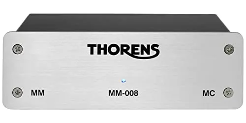 Thorens MM-008 Phono Vorverstärker - Verstärker & Vorverstärker, hochwertiger Phono Vorverstärker für MM & MC-Tonabnehmer mit Stereo L/R RCA Ausgängen für erstklassigen Klang.