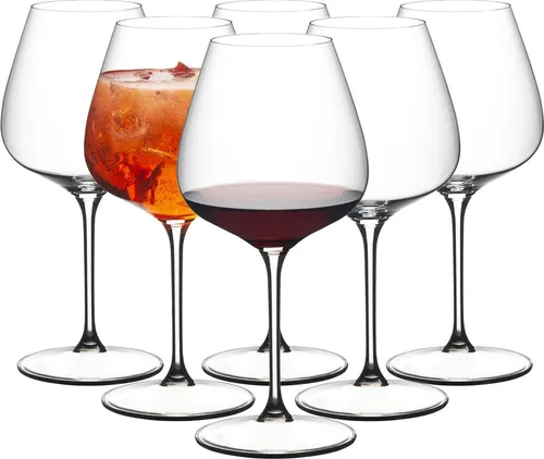 RIEDEL GRAPE Pinot Noir / Nebbiolo / Aperitivo Weinglas 750 ml 6er Set - Gläser für Weinliebhaber, ideal für Pinot Noir und Nebbiolo; modernes Design für optimale Aromenentfaltung und spülmaschinenfest.