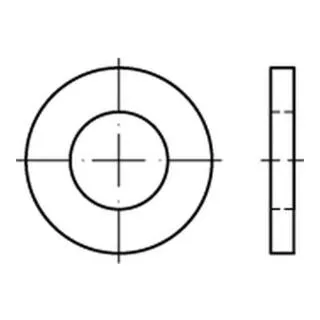 Reyher Scheiben DIN 1440 A 4 20 - 100 Stück - Unterlegscheiben aus Deutschland, 20 mm Durchmesser, perfekt für stabile Verbindungen und hohe Qualität.