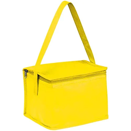 Kühltasche für 6 Dosen à 0,33l / Farbe: gelb