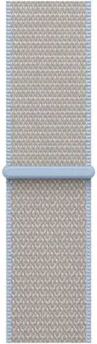 APPLE Sport Loop 40 mm Graublau – Ersatzarmband - Weiches, atmungsaktives Sport Loop für optimalen Tragekomfort. Mit praktischem Klettverschluss schnell anpassbar. Hergestellt aus recycelten Materialien, ideal für den täglichen Einsatz.