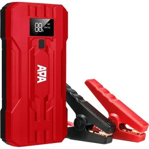 APA Starthilfe-Powerbank 16443, 12V, 400A Spitzenstrom - Rund um die Batterie: Leistungsstarke 10.000 mAh Powerbank mit 400A Spitzenstrom, ideal für Diesel- und Benzinmotoren. Inklusive Arbeitsleuchte und vielseitigen Lademöglichkeiten.
