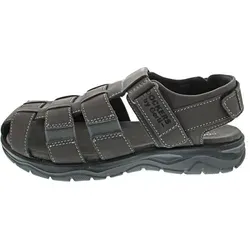 Dockers by Gerli Herren Sandale 52HU005 - Riemchen-Sommerschuhe in Grau, Größe 47 EU - Bequeme Riemchensandale aus hochwertigem Nubukleder, ideal für den Sommer. Mit rutschhemmender Gummisohle und praktischen Klettverschluss für einfachen Einstieg. Perfekt für entspannte Tage!