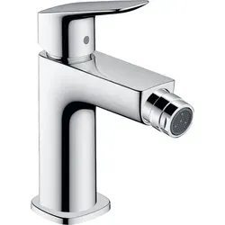 HANSGROHE 71201000 Bidetmischer 110 Logis Fine - Chrom - Badkeramik-Zubehör mit einstellbarer Temperaturbegrenzung und energieeffizientem Keramikmischsystem für optimalen Wasserfluss.