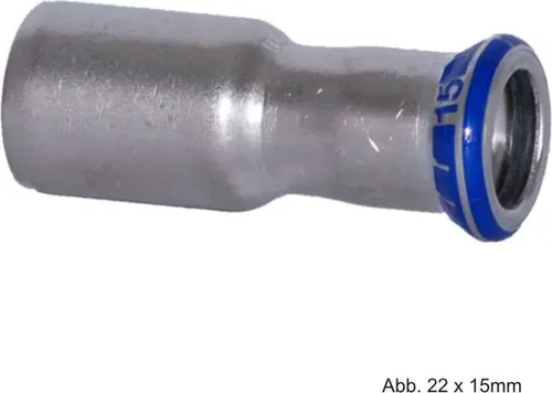 Geberit Mapress Edelstahl Reduzierstück, 15 x 12mm