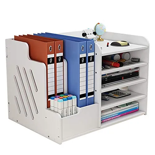 Weißer Schreibtisch-Organizer mit großer Kapazität