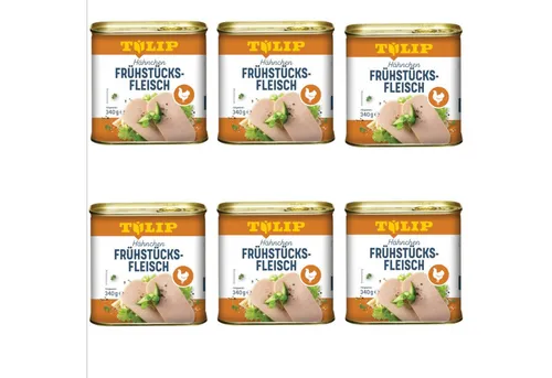 TULIP Wurstkonserve 340g Hähnchen-Frühstücksfleisch Hähnchenfleisch (80), Original Dänische Delikatesse