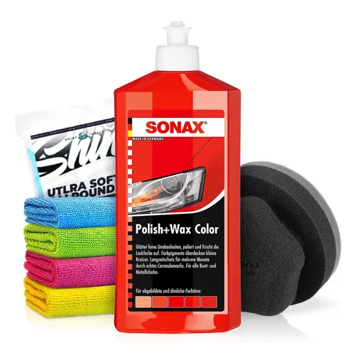 SONAX Polish+Wax Color rot 500ml