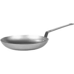 Sallys Eisenpfanne 28 cm aus 100% natürlichem Eisen - Pfanne aus 100% Eisen mit hervorragender Wärmeleitfähigkeit, ideal für scharfes Anbraten und für alle Herdarten, inklusive Induktion. Unverwüstlich und mit natürlicher Antihaftbeschichtung, perfekt für krosse Gerichte.