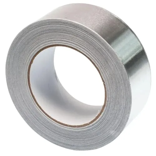 GOCABLETIES Aluminium Klebeband, 48 mm x 50 m, selbstklebendes Alu Klebeband, silber, Wasser- und hitzebeständig Band zum Versiegeln, Reparieren und Isolieren, 1 Rolle