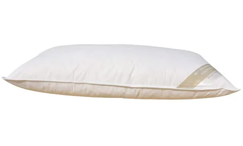 Betten Hofmann Parade Kissen 40x80 cm - Extra fest und stützend - Hochwertiges Kopfkissen 40x80 cm mit 800 g Füllung aus Gänsefedern und Daunen, ideal für erholsamen Schlaf. Waschbar bis 60°, trocknergeeignet und aus 100% Baumwolle.