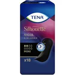 TENA Silhouette Mini Noir Inkontinenz Einlagen 18 St