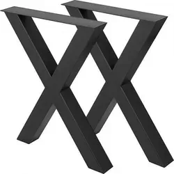 Produktbild VEVOR Tischbeine X-Frame 720x790 mm Schwarz