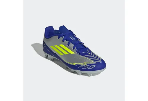 adidas Performance F50 CLUB MESSI KIDS FG/MG Fußballschuh - Sportliche Fußballschuhe für Kids mit schnürbarem Synthetik-Obermaterial, ideal für festen Boden und optimalen Grip auf dem Platz.