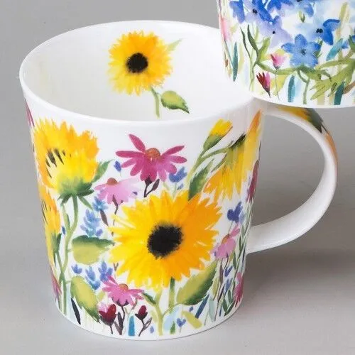 Dunoon Campagne Sunflower Sonnenblumen Teetasse Kaffeebecher 0,48 L