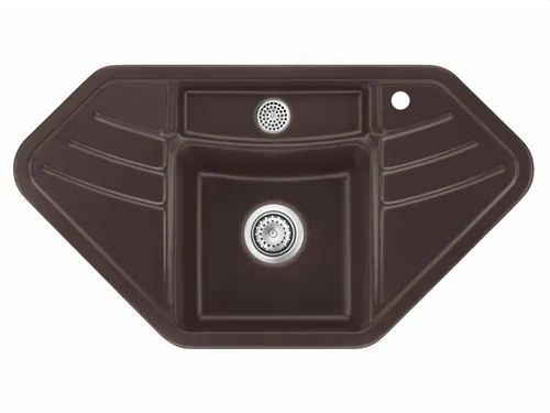 Systemceram Vega Eck Siena Keramikspüle von systemceram