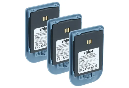 vhbw Akku passend für Ascom i62 Protector, i62 Talker Festnetz & DECT (900 Akku Akku Li-Ion 900 mAh (3,7 V, 3 St), Leistungsfähige Austausch-Akkus für Telefon, Festnetz oder schnurloses