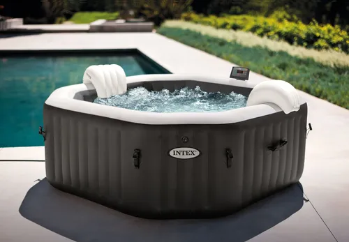 HAF PureSpa DeLuxe HWS 800 Aufblasbarer Whirlpool Outdoor für 4 Personen