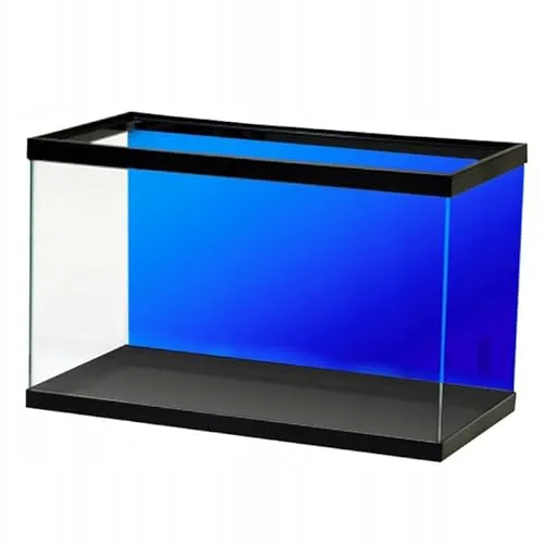 TD STONES Hintergrunddekor Aquarium Rückwand Blau 100x50 cm – selbstklebende Folie, wasserfest und langlebig – hochwertige Aquarium Rückwand für Süßwasser- & Meerwasseraquarien