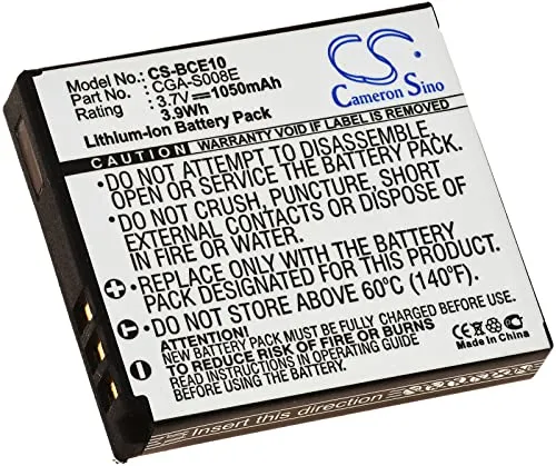 Akku für Panasonic DMW-BCE10E, 3,6V, Li-Ion