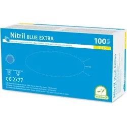 Medi-Inn Nitril blue extra Einmalhandschuhe - 1000 Stück - Arbeits- & Schutzkleidung: Puderfreie, latexfreie Nitrilhandschuhe mit texturierten Fingerkuppen für optimale Griffsicherheit und hohen Tragekomfort in medizinischen und industriellen Anwendungen.