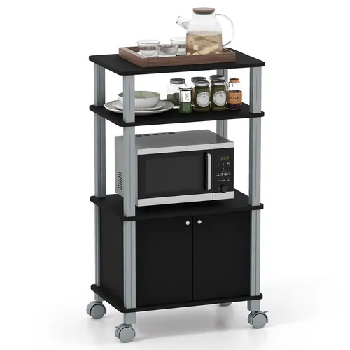 Küchenwagen Schwarz von Costway