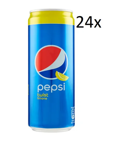 24x Pepsi Twist Limone Cola mit Zitronengeschmack 330ml Einwegdose