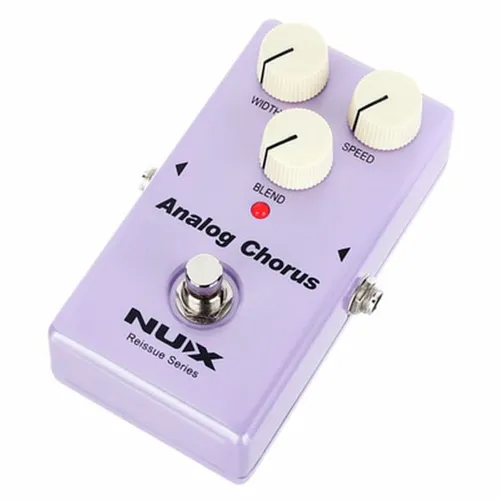 NUX Analog Chorus Effektpedal - Gitarren-Effektgeräte / -Preamps mit vollanaloger Bucket-Brigade-Technologie für warmen Shimmer und vibratoartiges 'Wobble' – ideal für kreative Klanggestaltung.