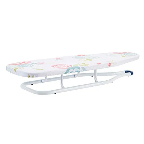 Amazon Basics Tisch-Bügelbrett, 77 x 29 cm, Weiß, Geblümt