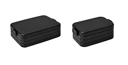 Mepal Take a Break Duo Pack | Brotdose To Go - Thermobehälter mit praktischer Unterteilung, ideal für Meal Prep und unterwegs – Platz für 2 bis 4 Sandwiches oder 4 bis 8 Brotscheiben.