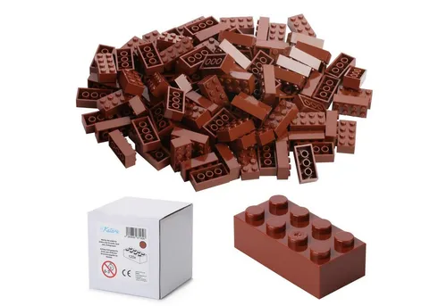 Katara 120 Steckbausteine 4x2 Noppen, Spielzeug Konstruktionsspielsteine, (Packung), 100% Kompatibel Sluban, Papimax, Q-Bricks, LEGO®