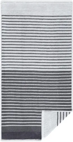 Egeria Maris Stone Duschtuch 70x140cm, 500 g/m² - Handtuch aus 100% Baumwolle, kuschelig weich und sportlich im Streifenblock-Look, ideal kombinierbar mit Unifarben der Micro Touch Serie, MADE IN GREEN by OEKO-TEX