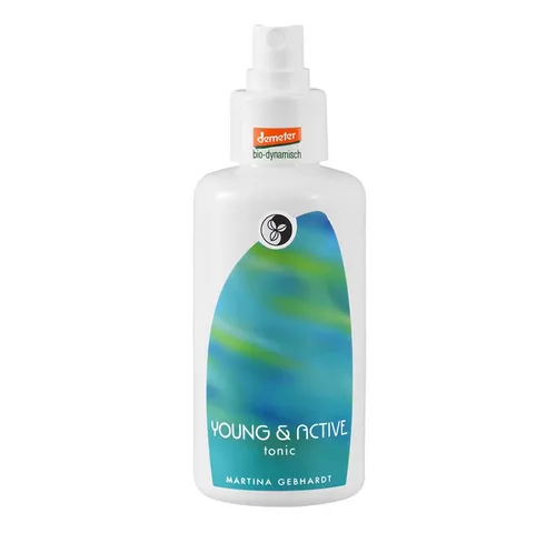Martina Gebhardt Young & Active Tonic - Gesichtsreiniger mit Kräuterextrakten und Johannisbeere, erfrischt und sorgt für einen strahlenden Teint bei junger Mischhaut.