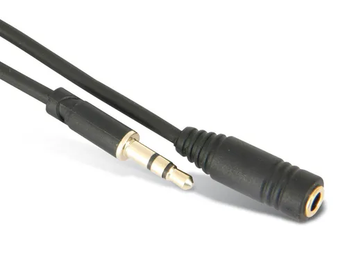 Goobay 97116 Kopfhörer und Audio Verlängerungskabel AUX, 3, 5 mm 3-Pol, Slim