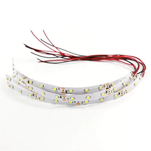 Evemodel 5 STK. 3528 SMD LED Modell Hausbeleuchtung warmweiss mit Kabel 20cm 9-18 V DD08WM-5N-EU